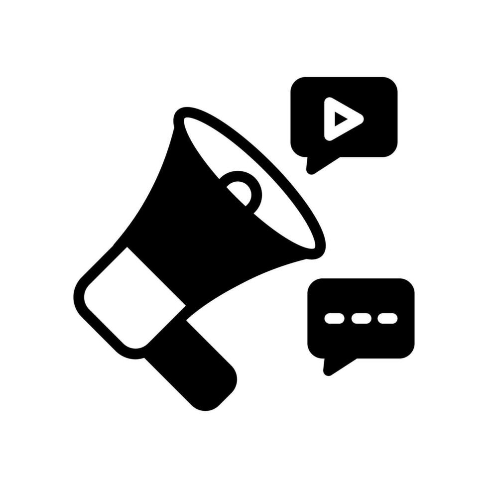 social medios de comunicación márketing icono en vector. ilustración vector