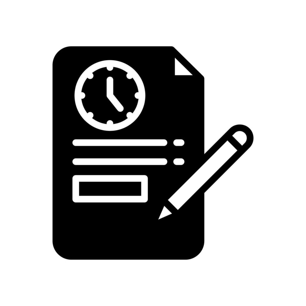 Contract icon in vector. Illustration vector