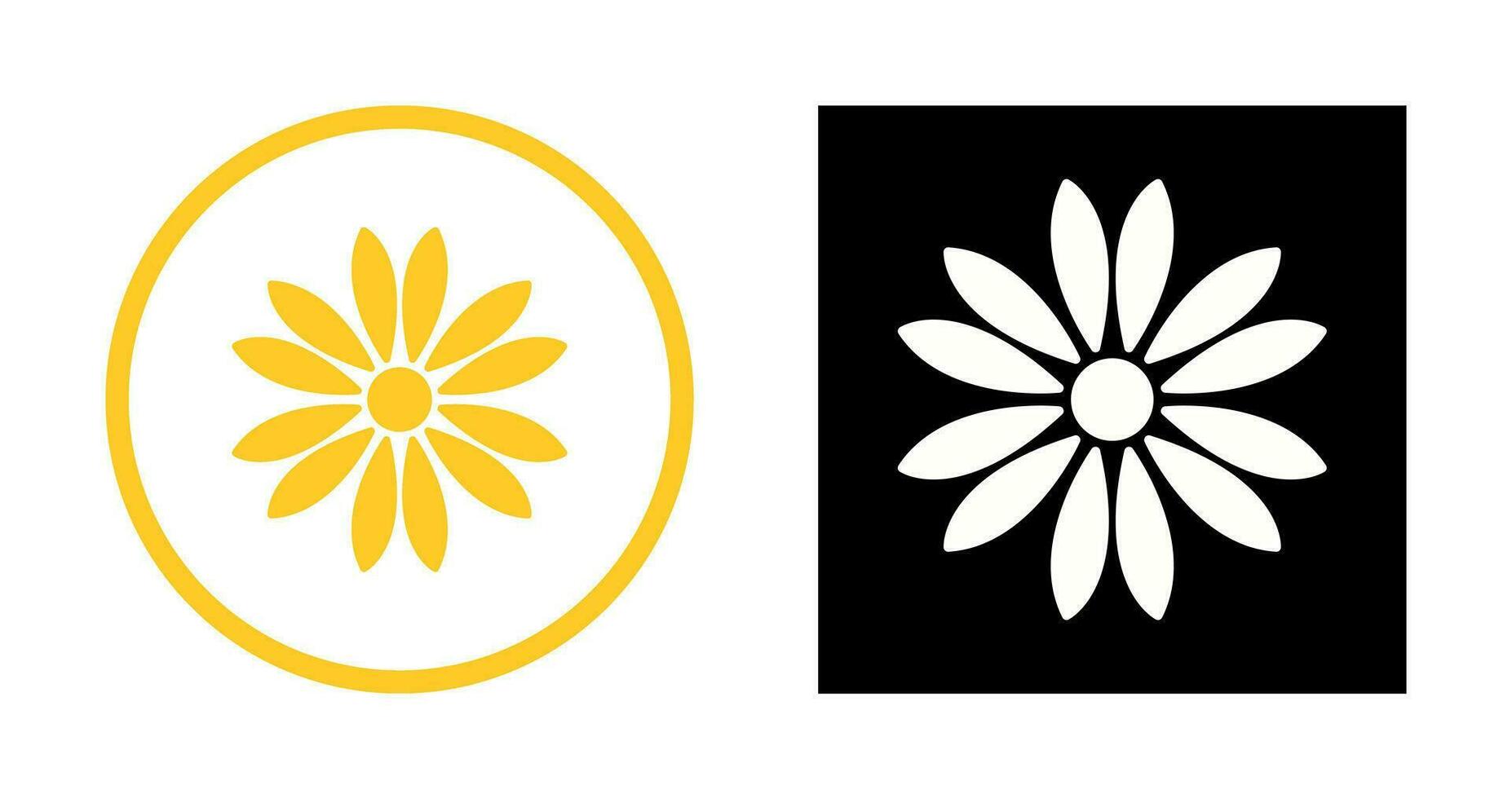 Unique Flower Vector Icon