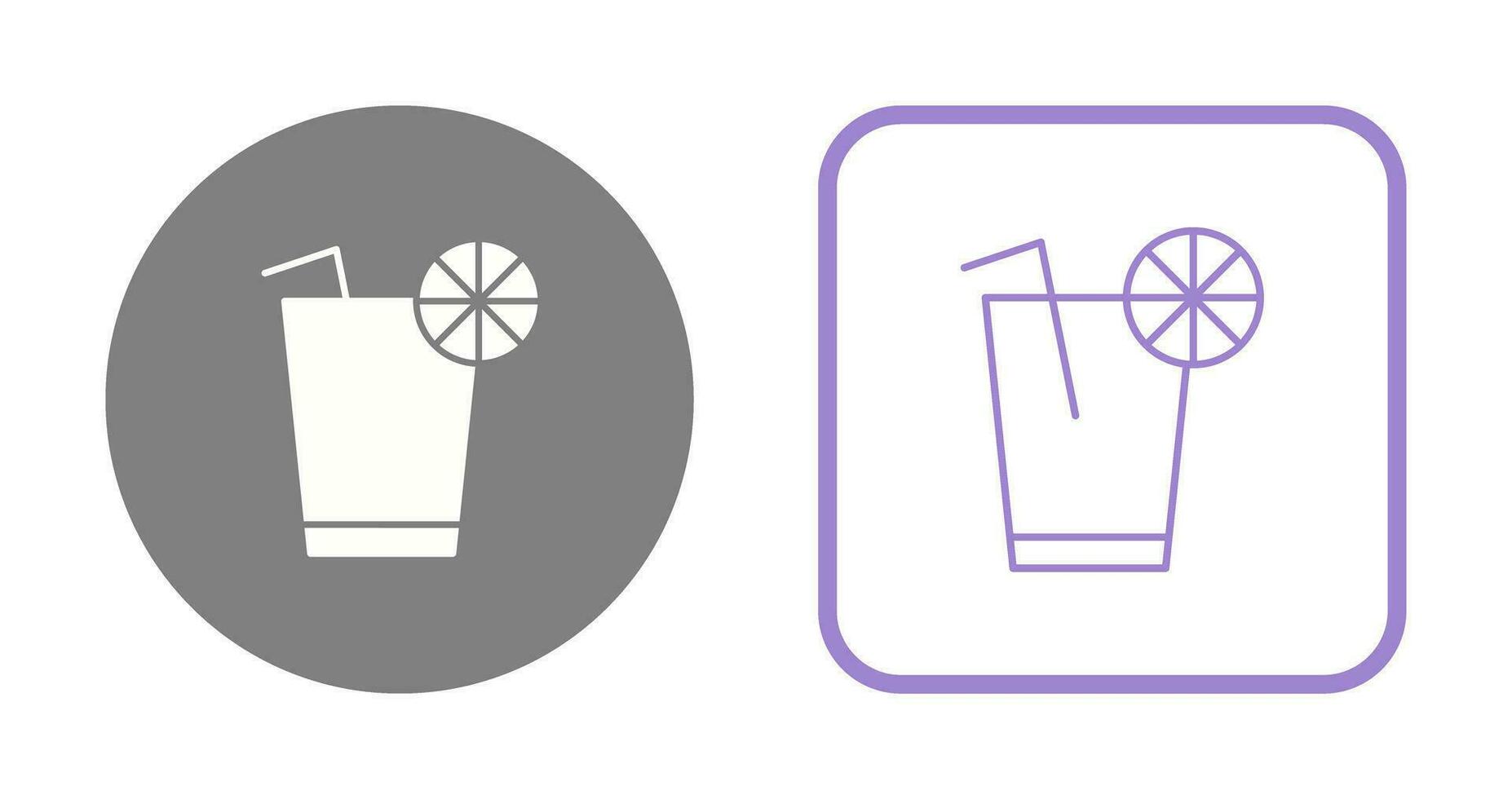icono de vector de jugo de limón único