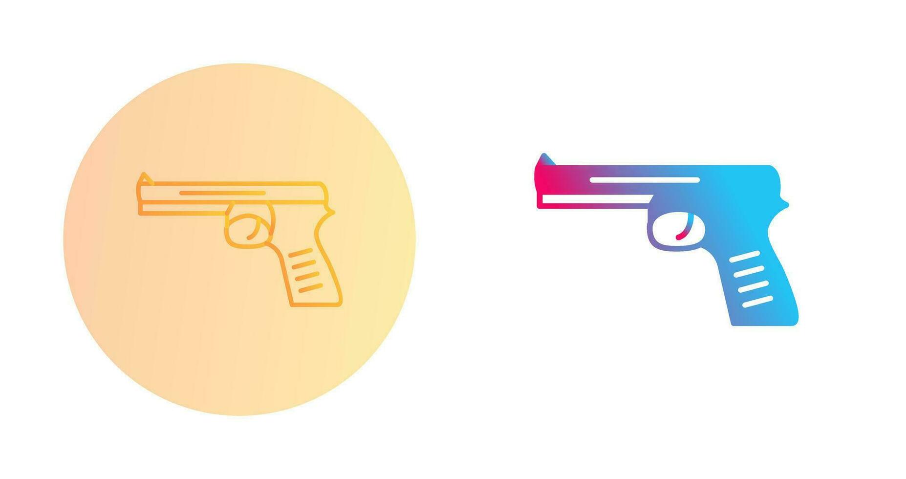 Unique Pistol Vector Icon