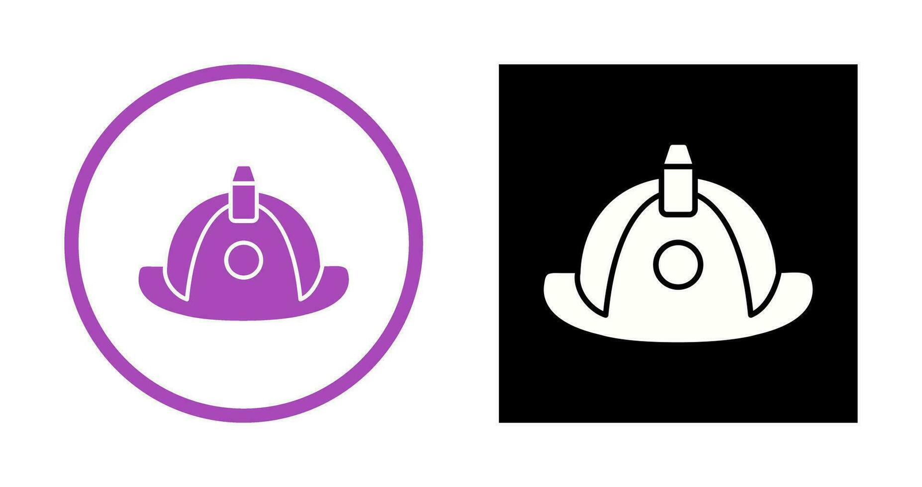 Unique Firefighter Hat Vector Icon