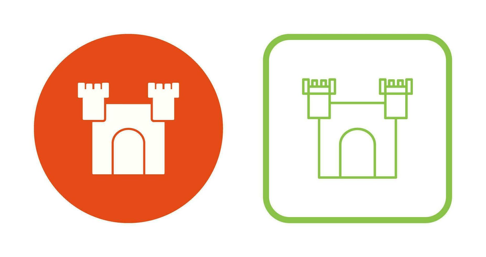 Unique Castle Vector Icon