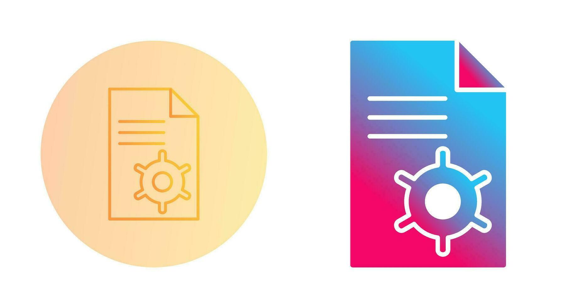 Unique Content Management Vector Icon