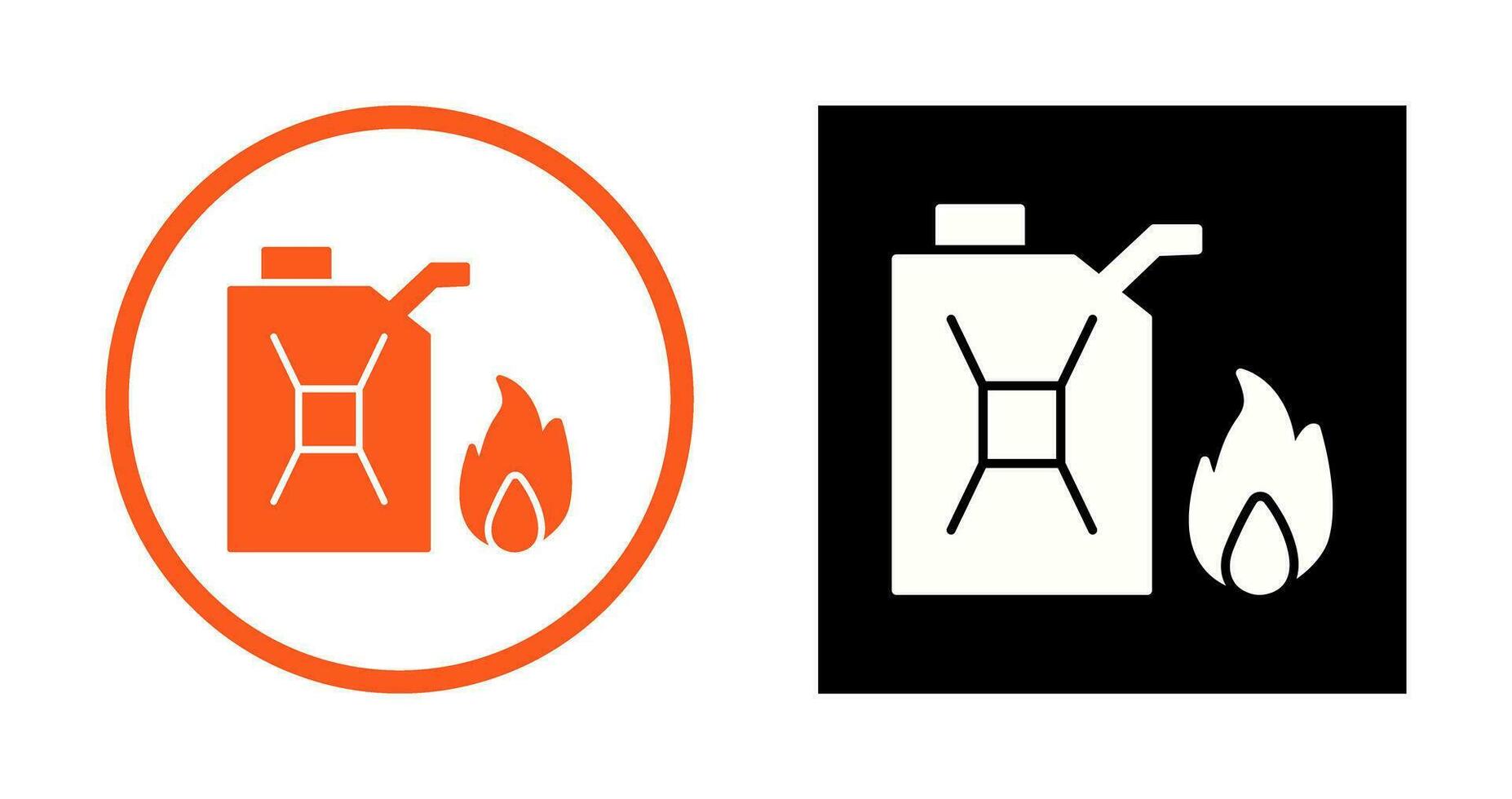 Unique Fuel to Fire Vector Icon
