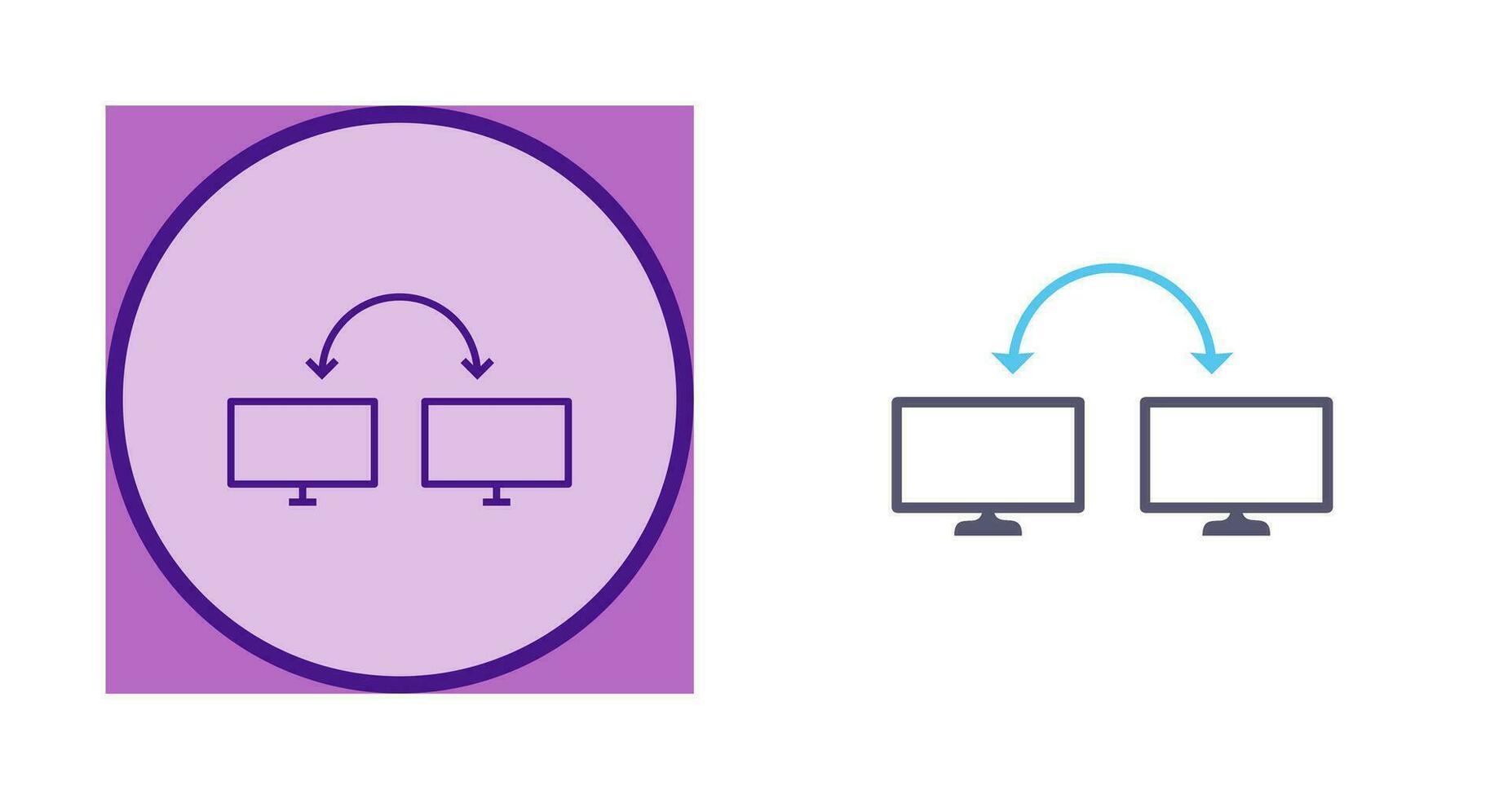 Unique Connected Systems Vector Icon