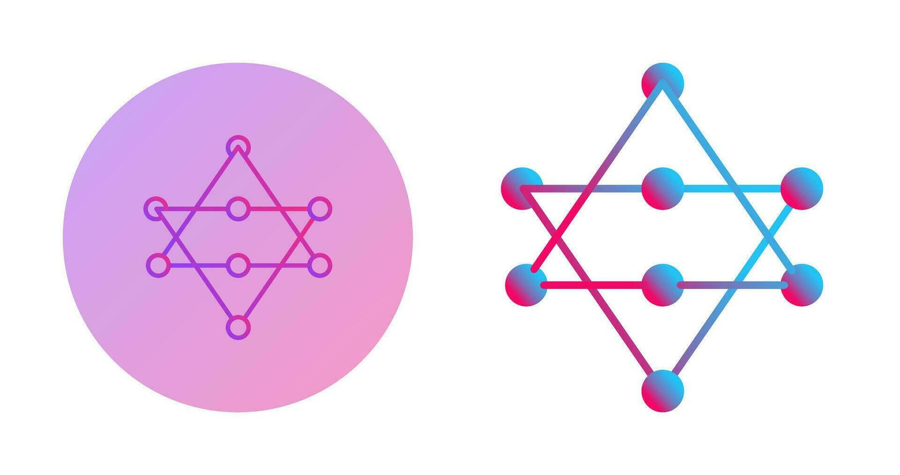 Unique Networks Vector Icon