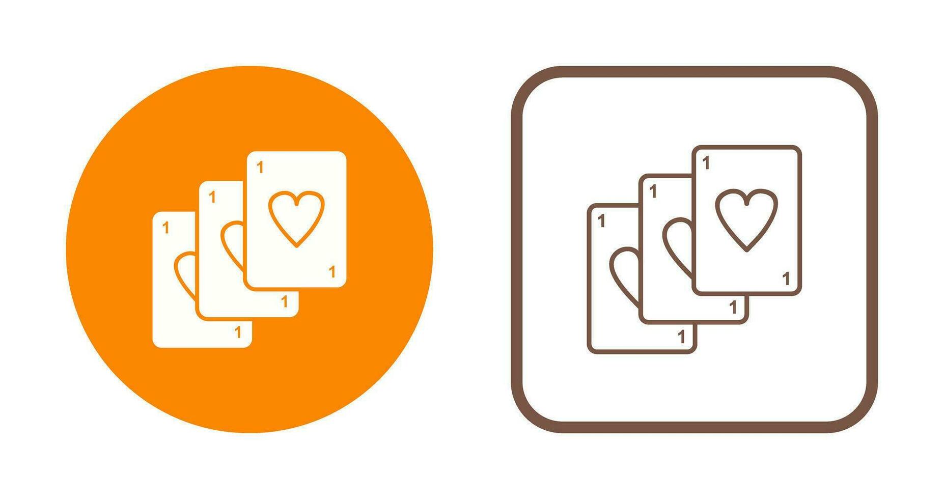 Unique Deck of Cards Vector Icon