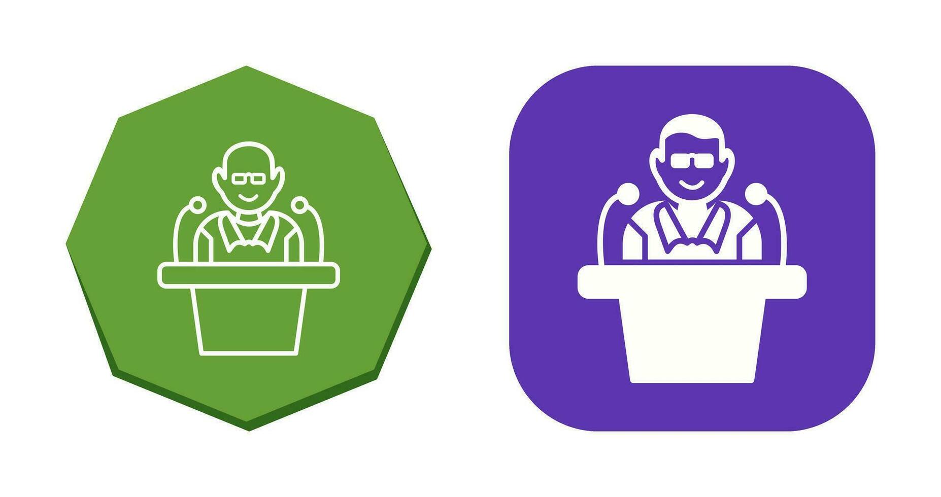 Unique Lecture Vector Icon