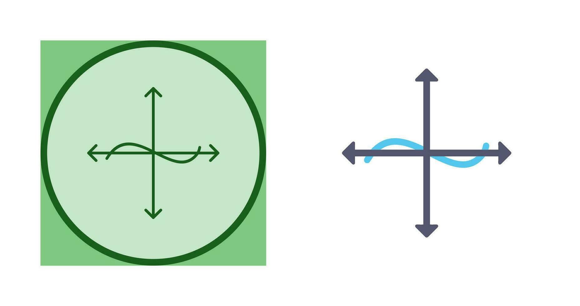 Unique Graph Vector Icon