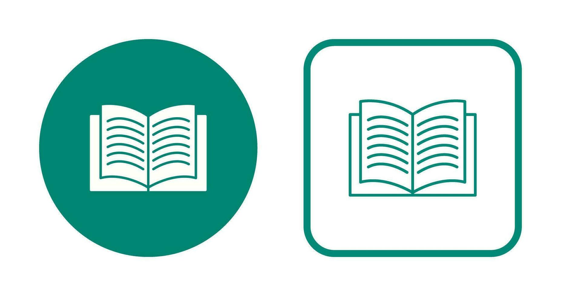 Unique Textbook Vector Icon