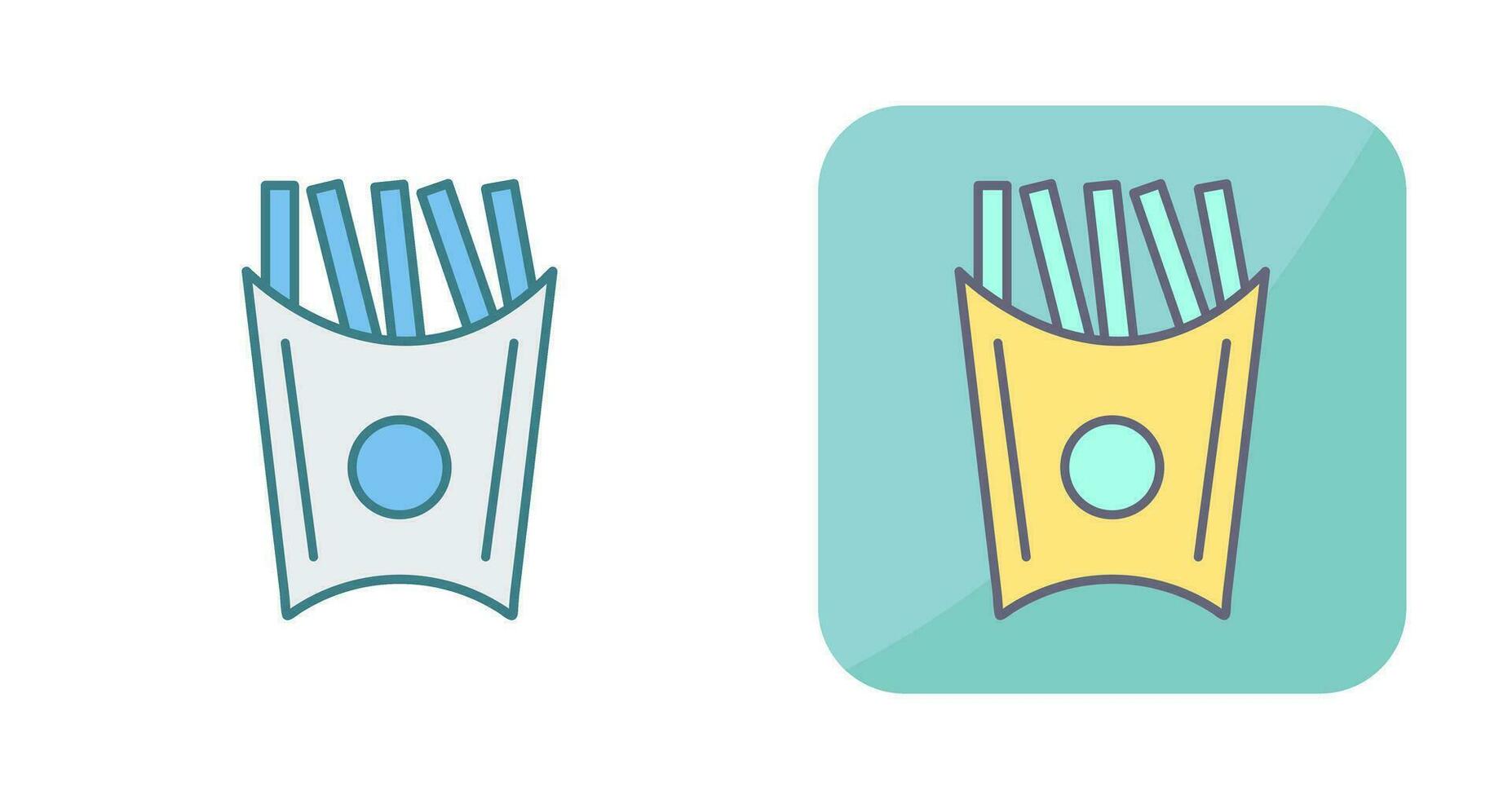 Unique French Fries Vector Icon