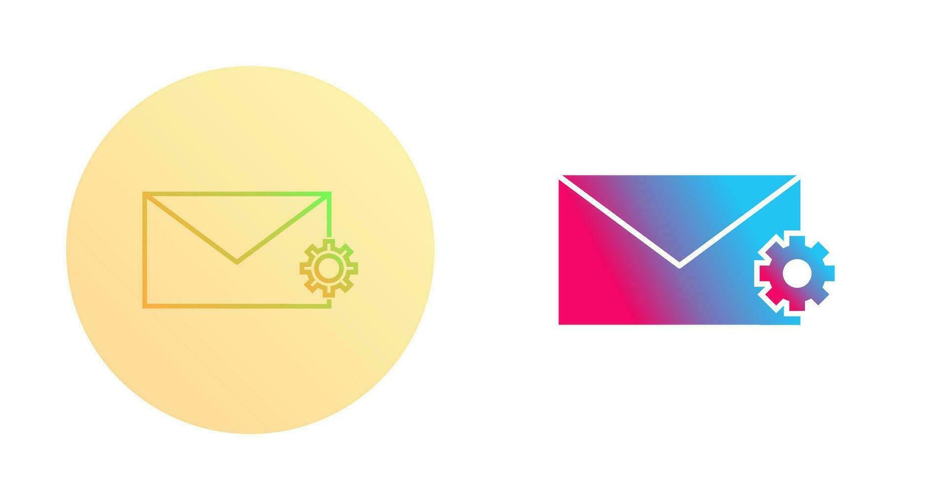 Unique Message Settings Vector Icon