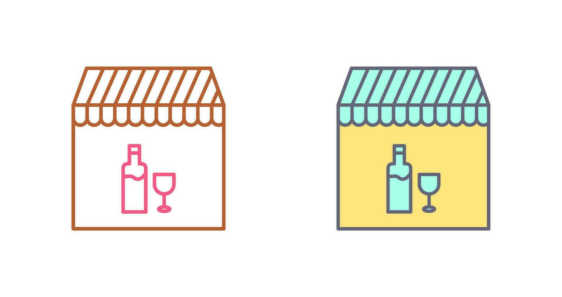 Unique Cafe and Bar Vector Icon