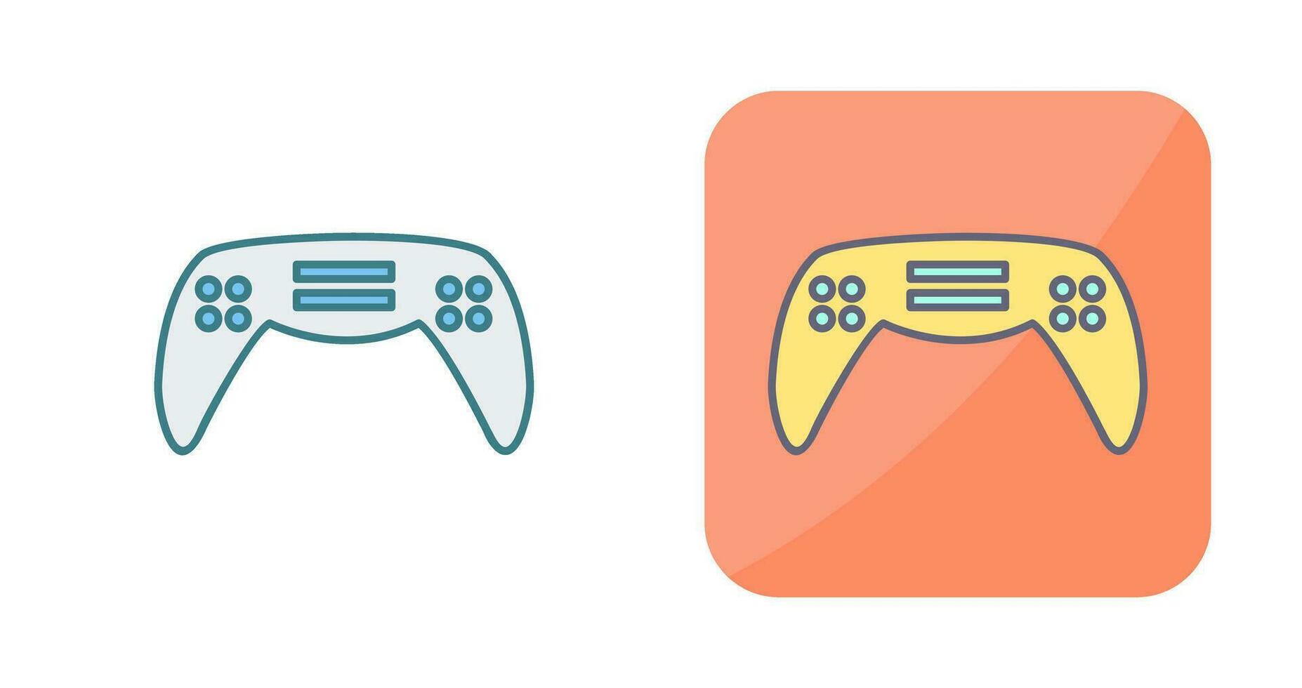 icono de vector de consola de juegos único