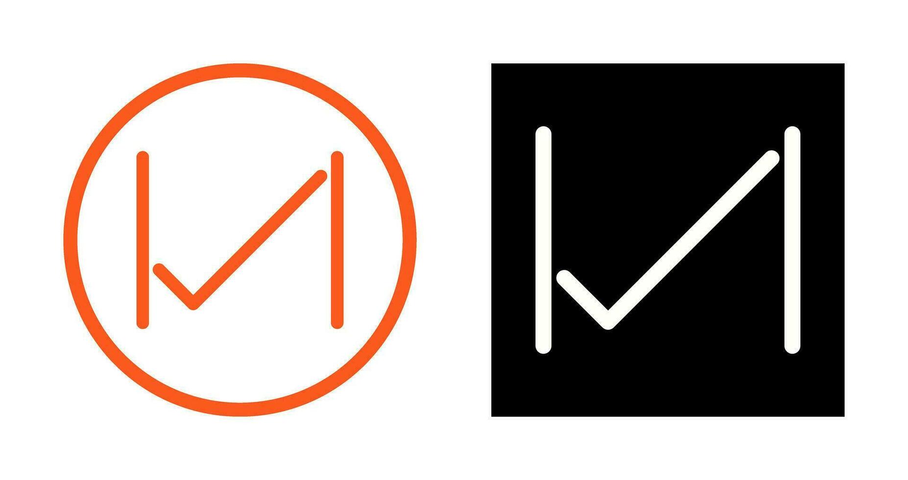 Unique Tick Vector Icon