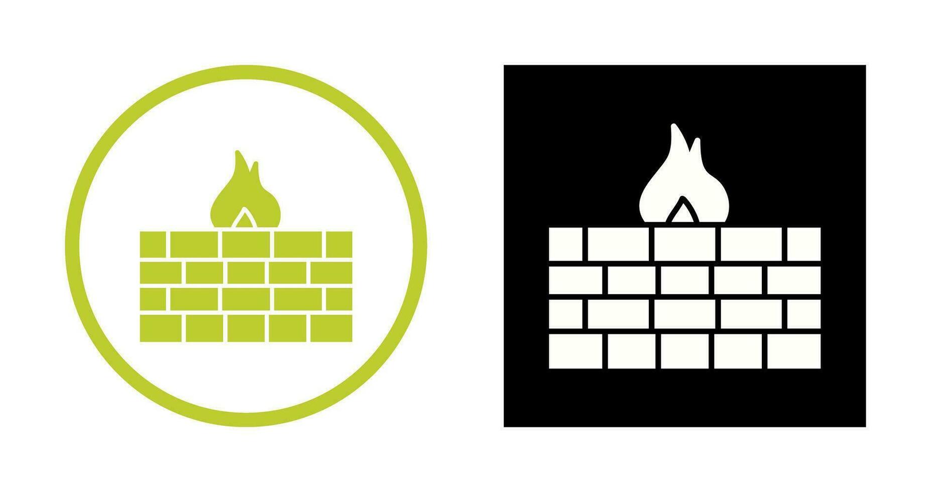 Unique Firewall Vector Icon