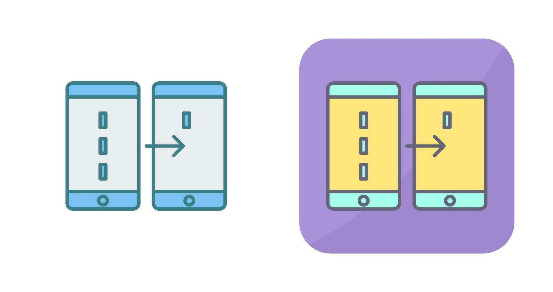 Unique Data Transfer Vector Icon