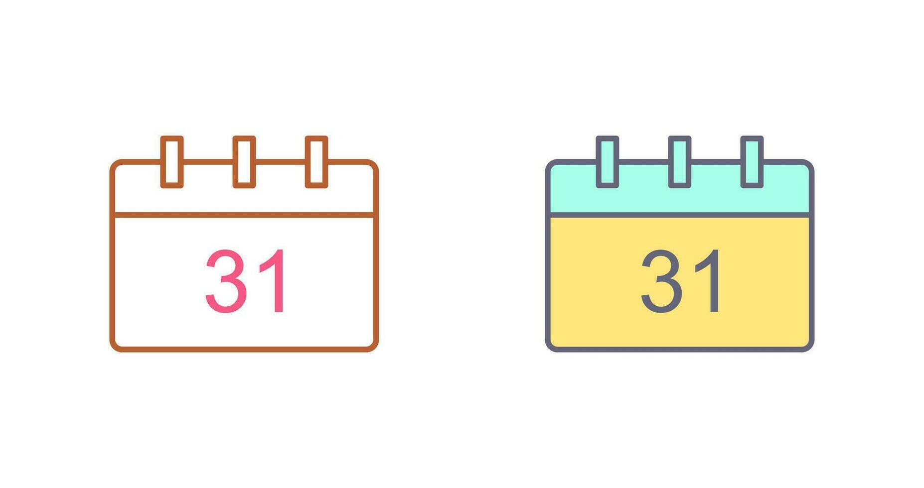 Unique Calendar Vector Icon