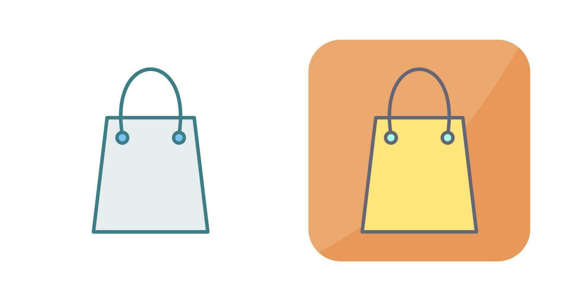 Unique Shopping Bag Vector Icon