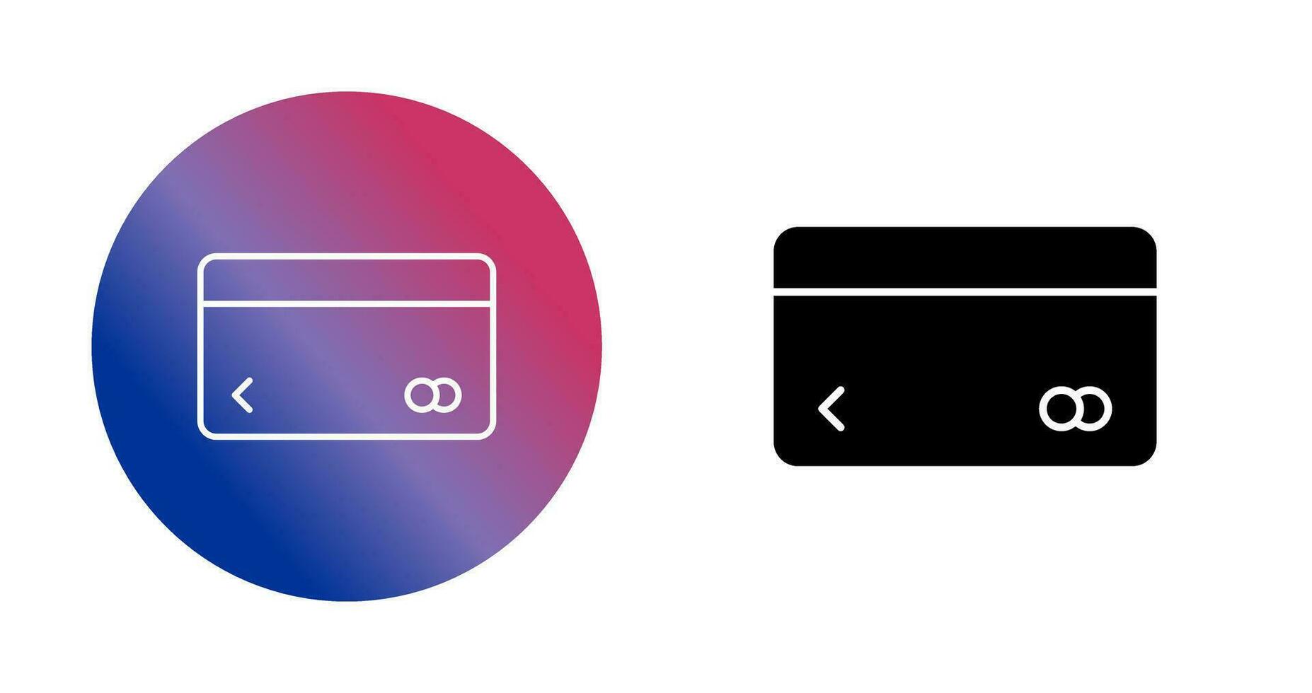 Unique Credit Card Vector Icon