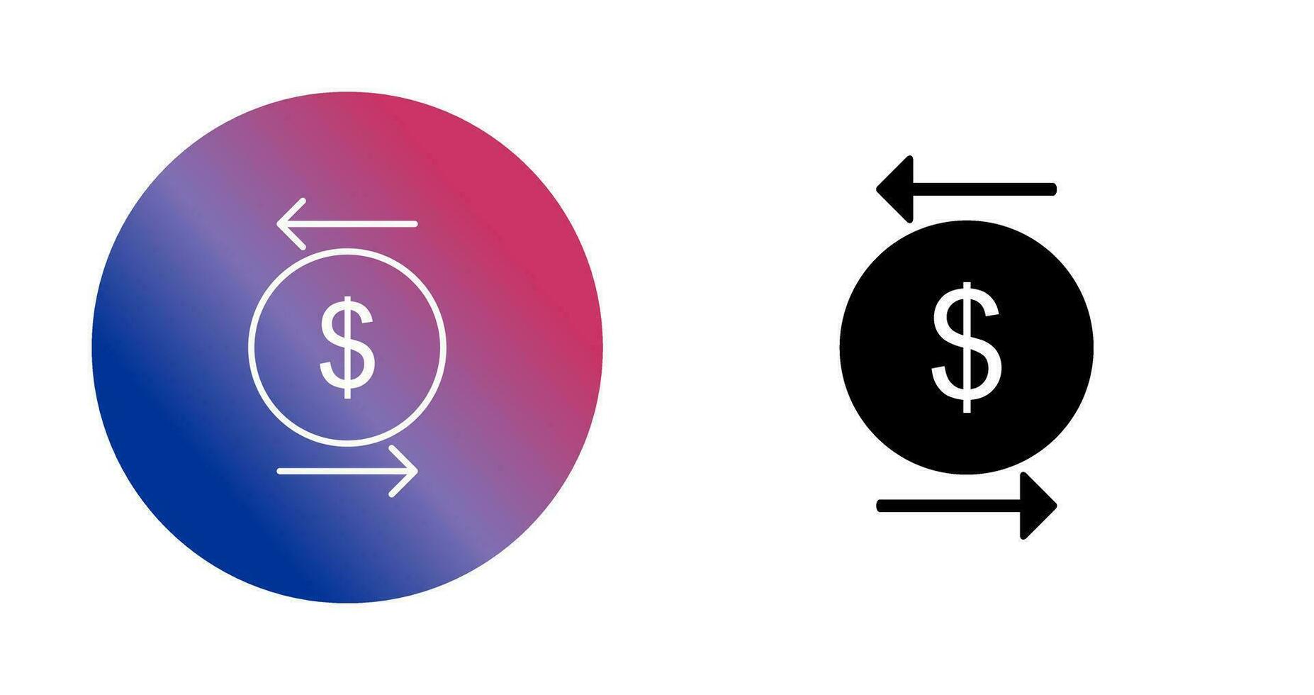 Unique Transcation Vector Icon