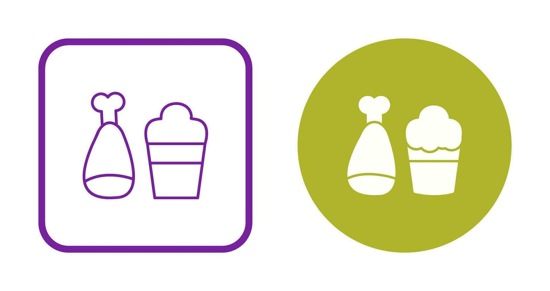 Food and Beer Vector Icon