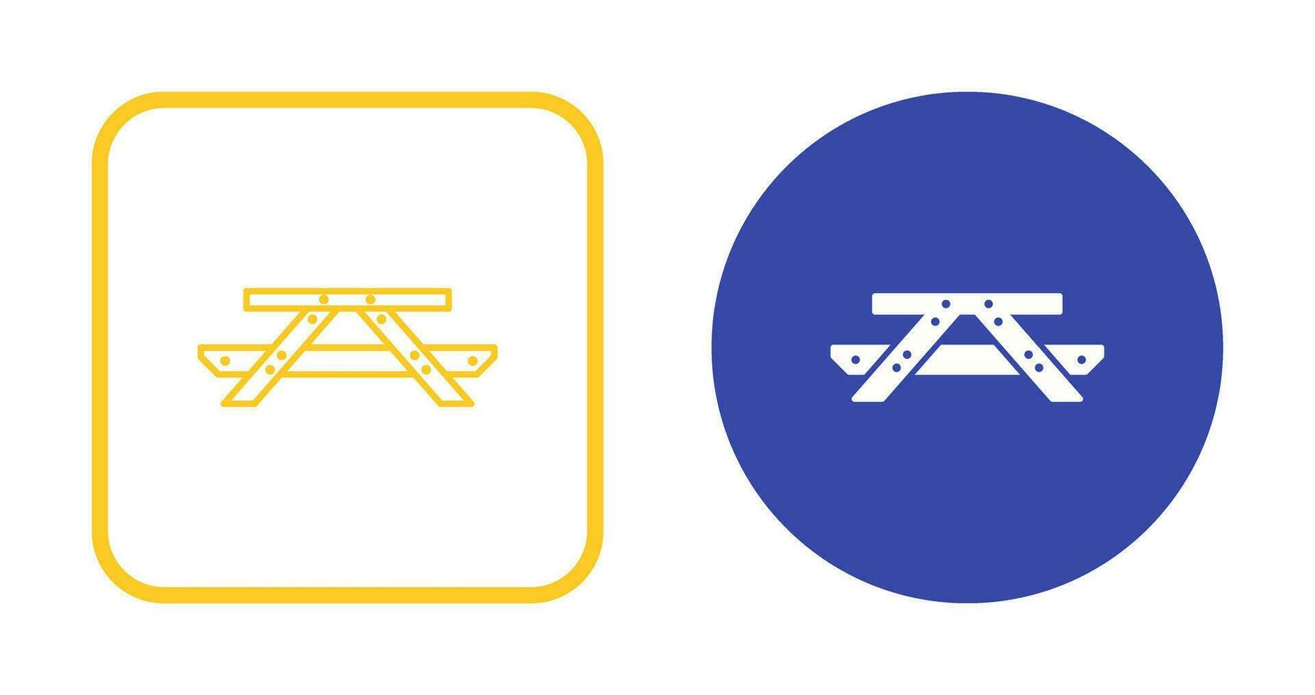 Picnic of Table Vector Icon