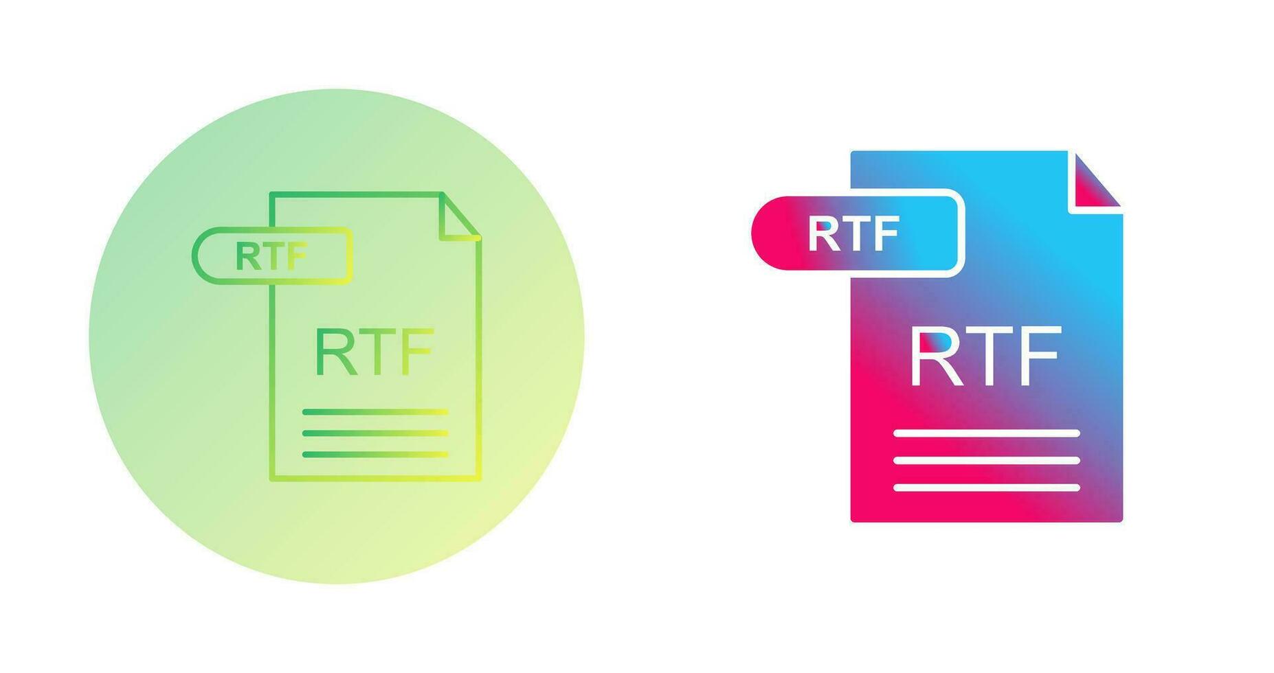 icono de vector rtf