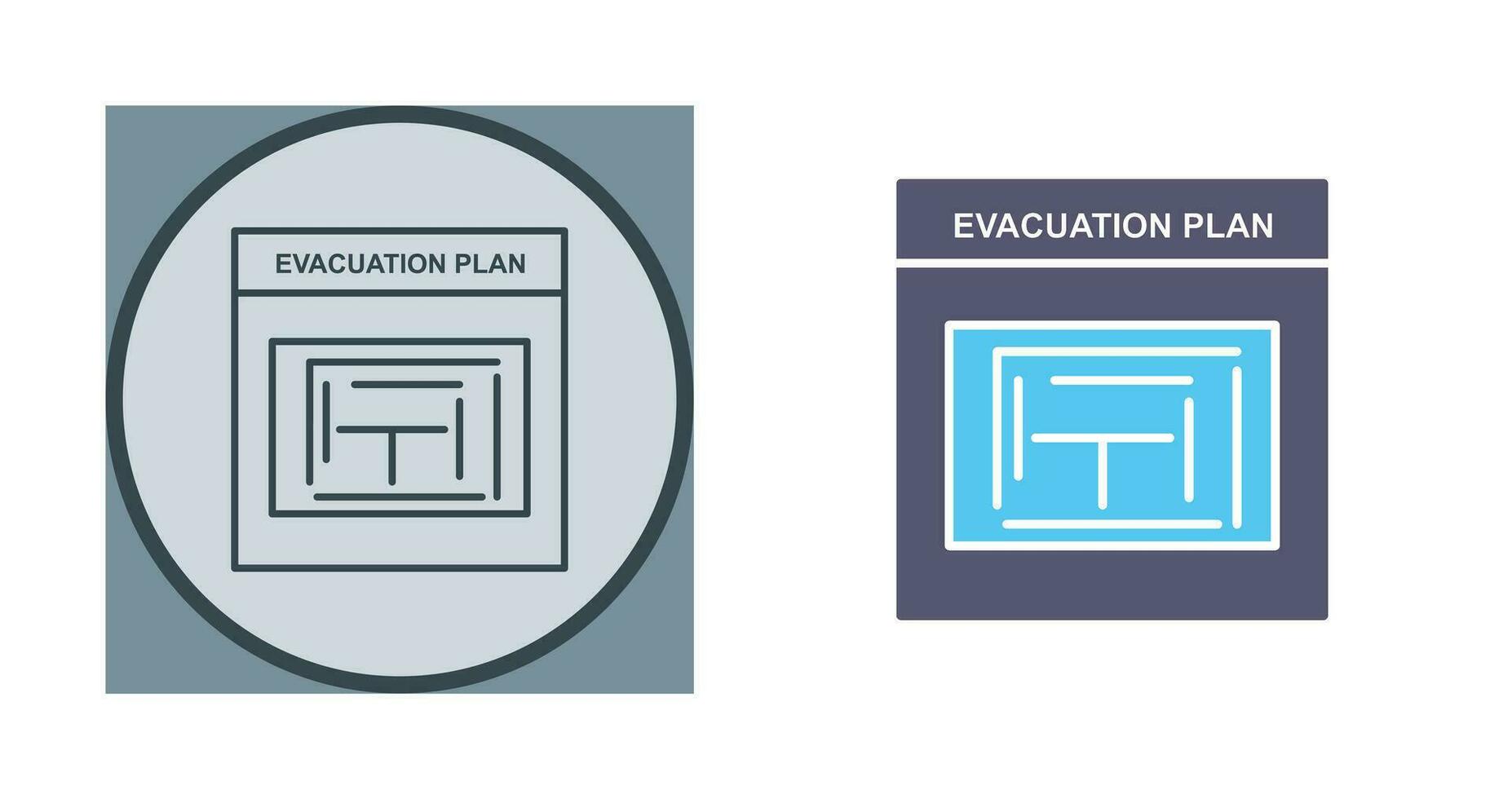 Evacuation Plan Vector Icon