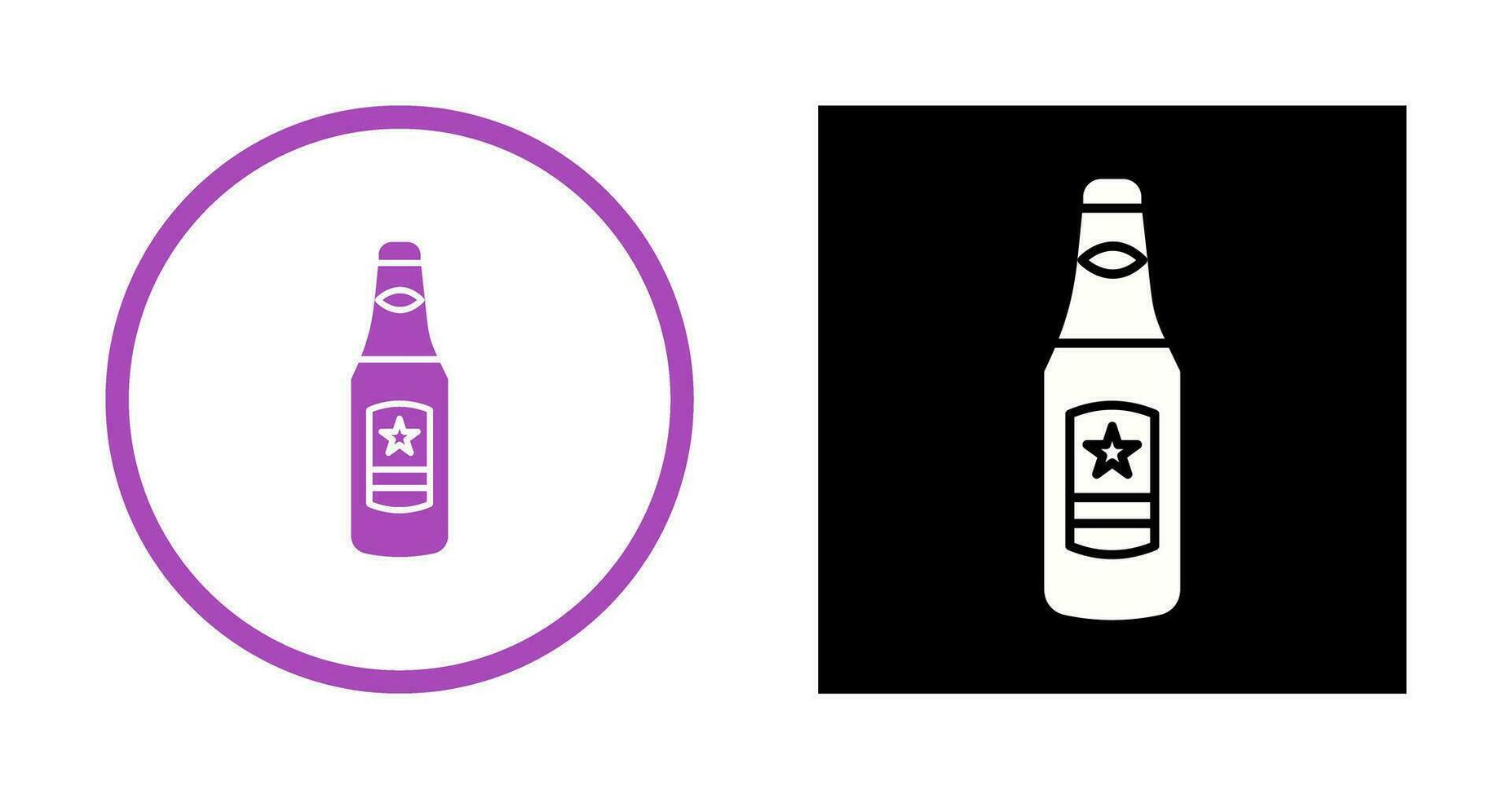 Beer Bottle Vector Icon
