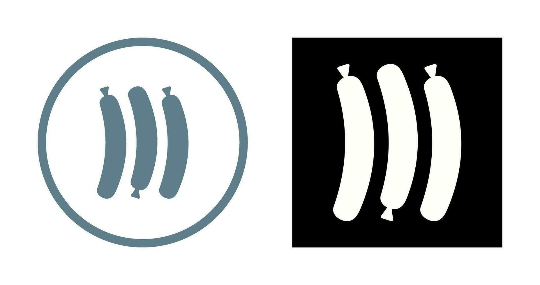 Hot Sausage Vector Icon