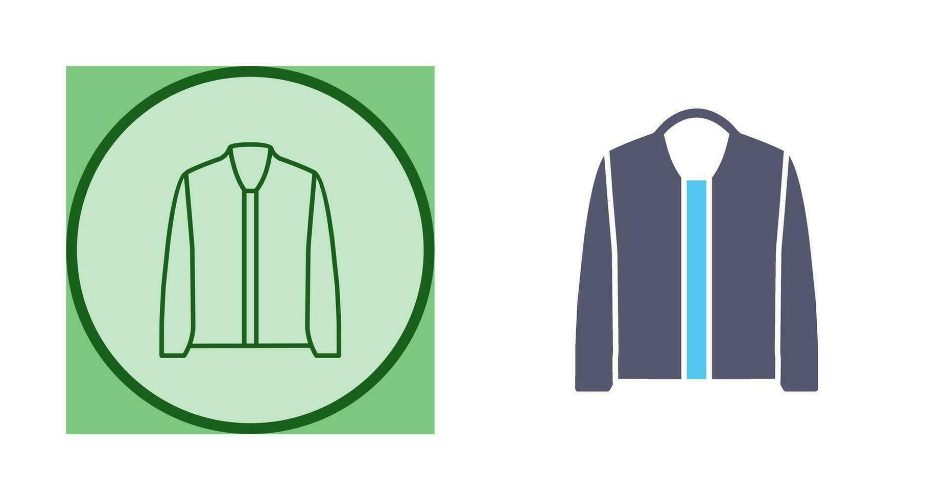 icono de vector de chaqueta