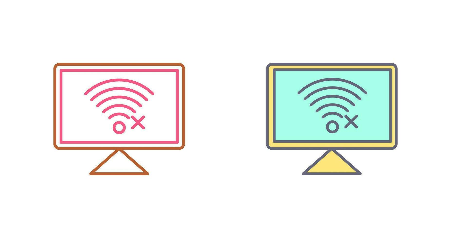 Disconnected Network Vector Icon