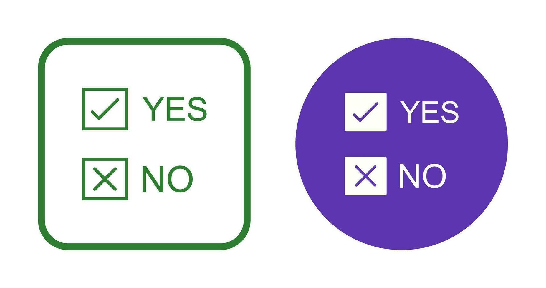 Yes No Option Vector Icon 33666773 Vector Art at Vecteezy