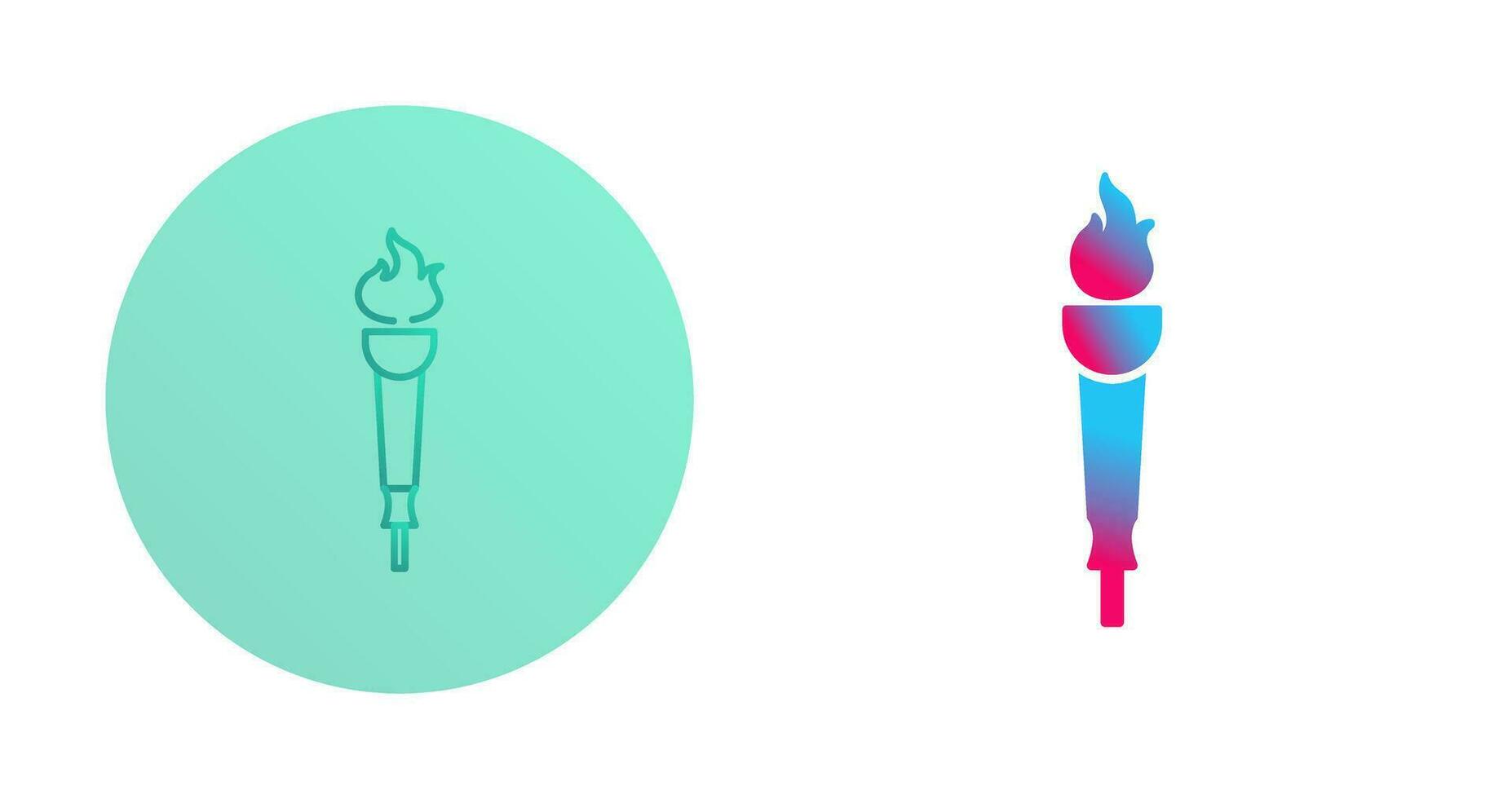 Museum Torch Vector Icon