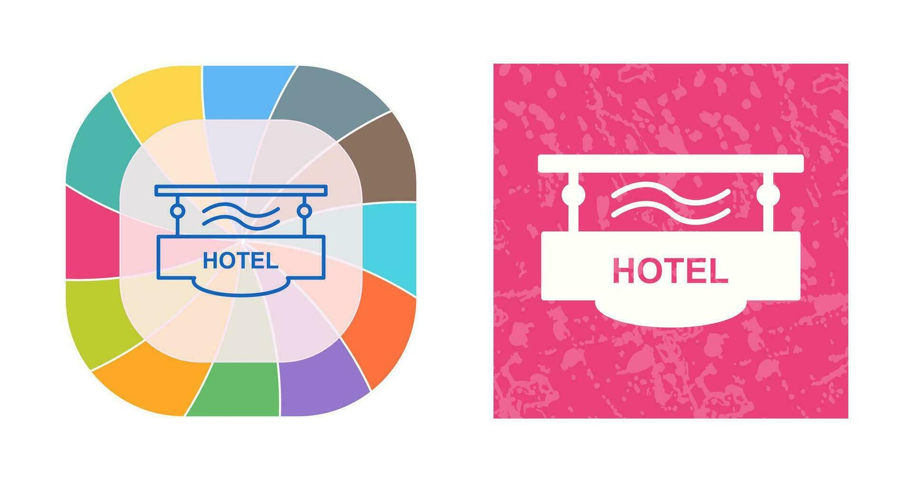 Hotel Sign Vector Icon