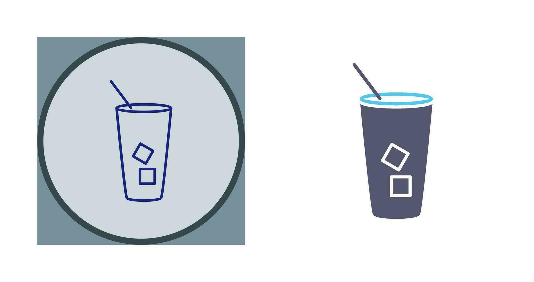 Iced Coffee Vector Icon