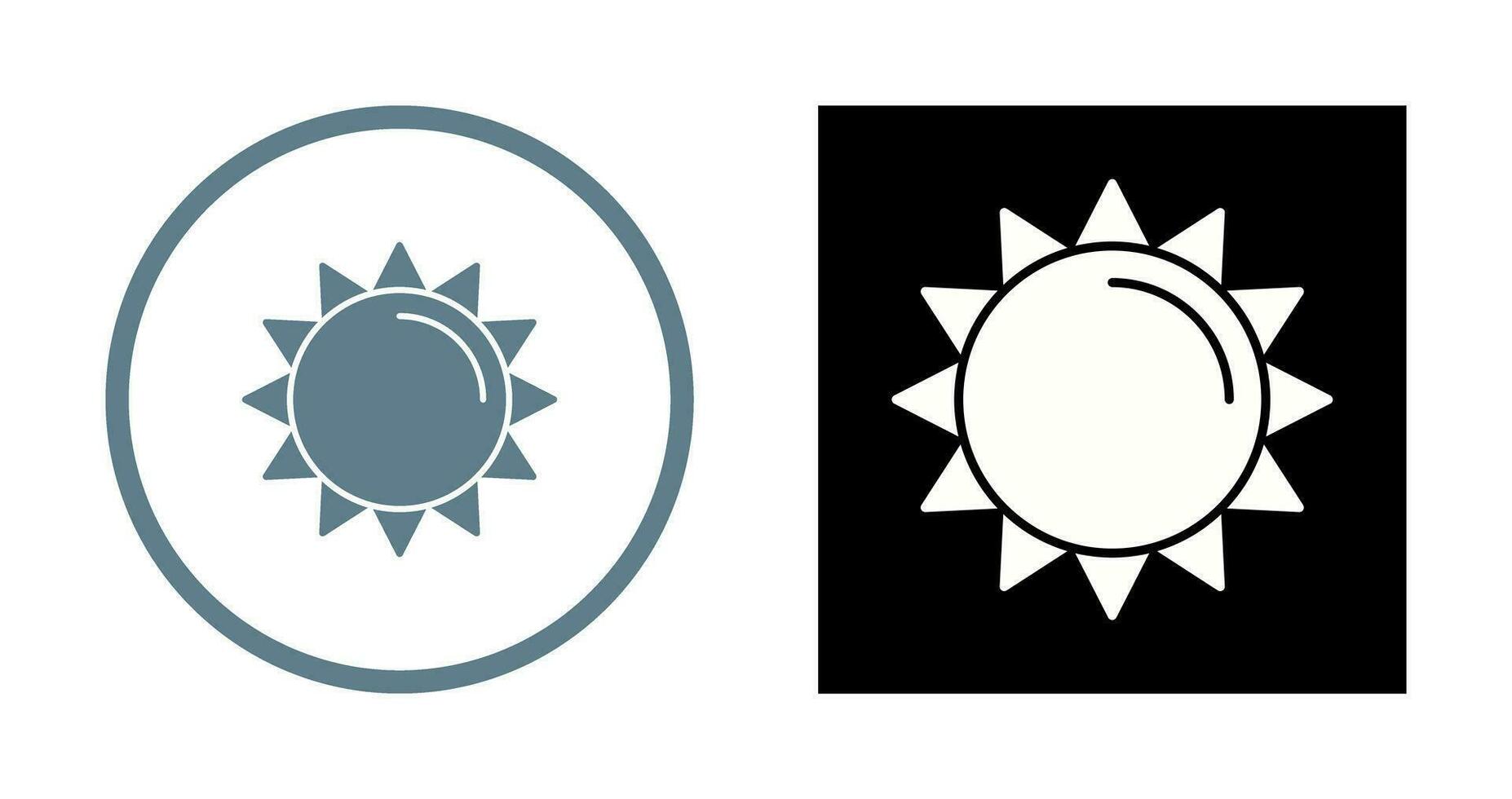 icono de vector de sol