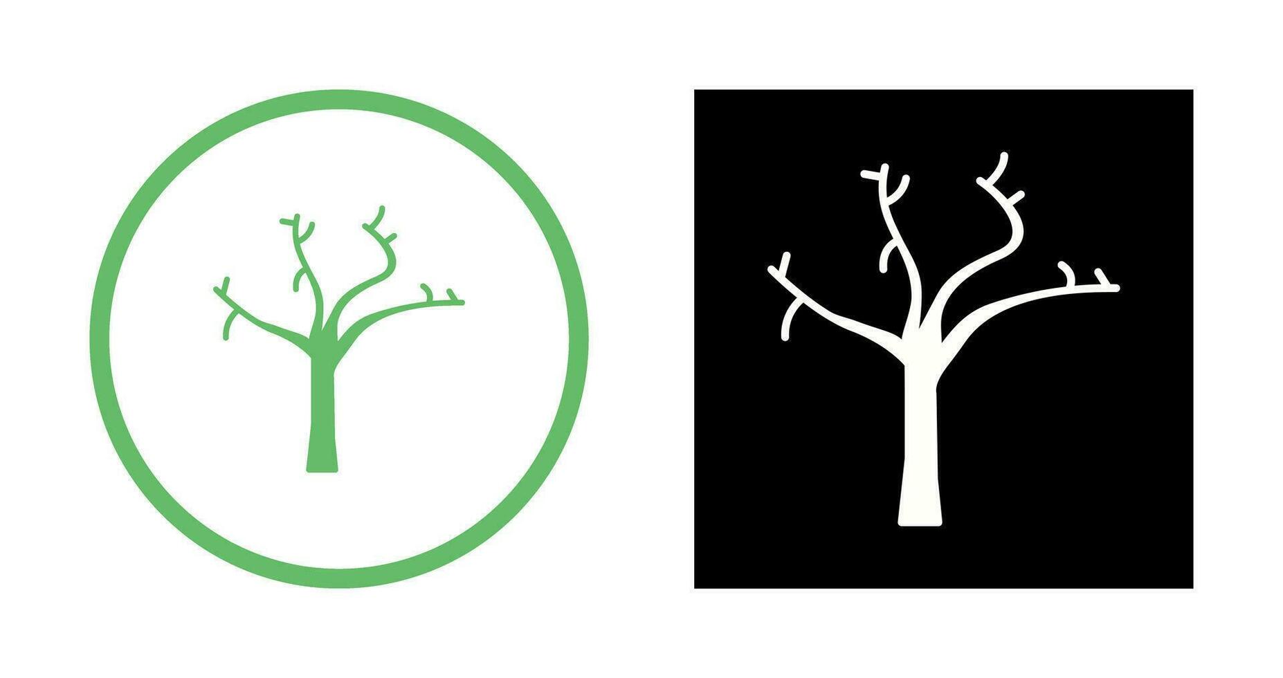 Tree with no Leaves Vector Icon