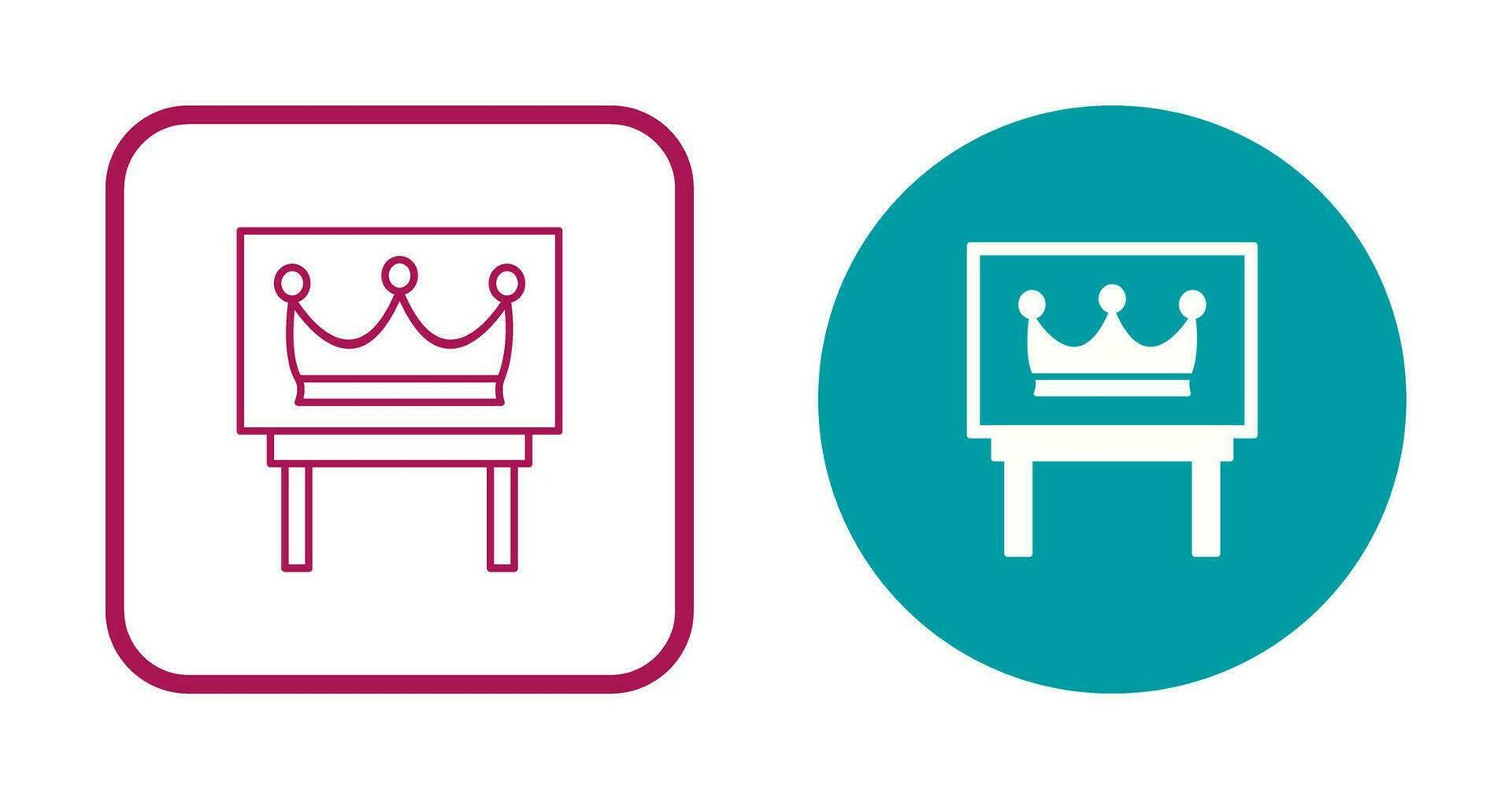 Crown Exhibit Vector Icon
