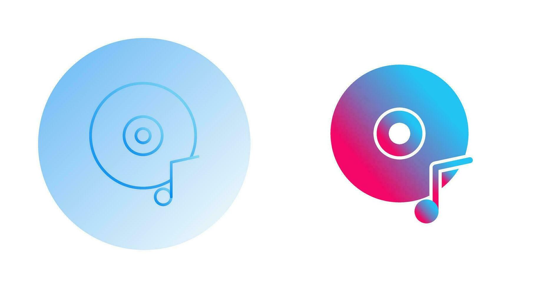 Music CD Vector Icon