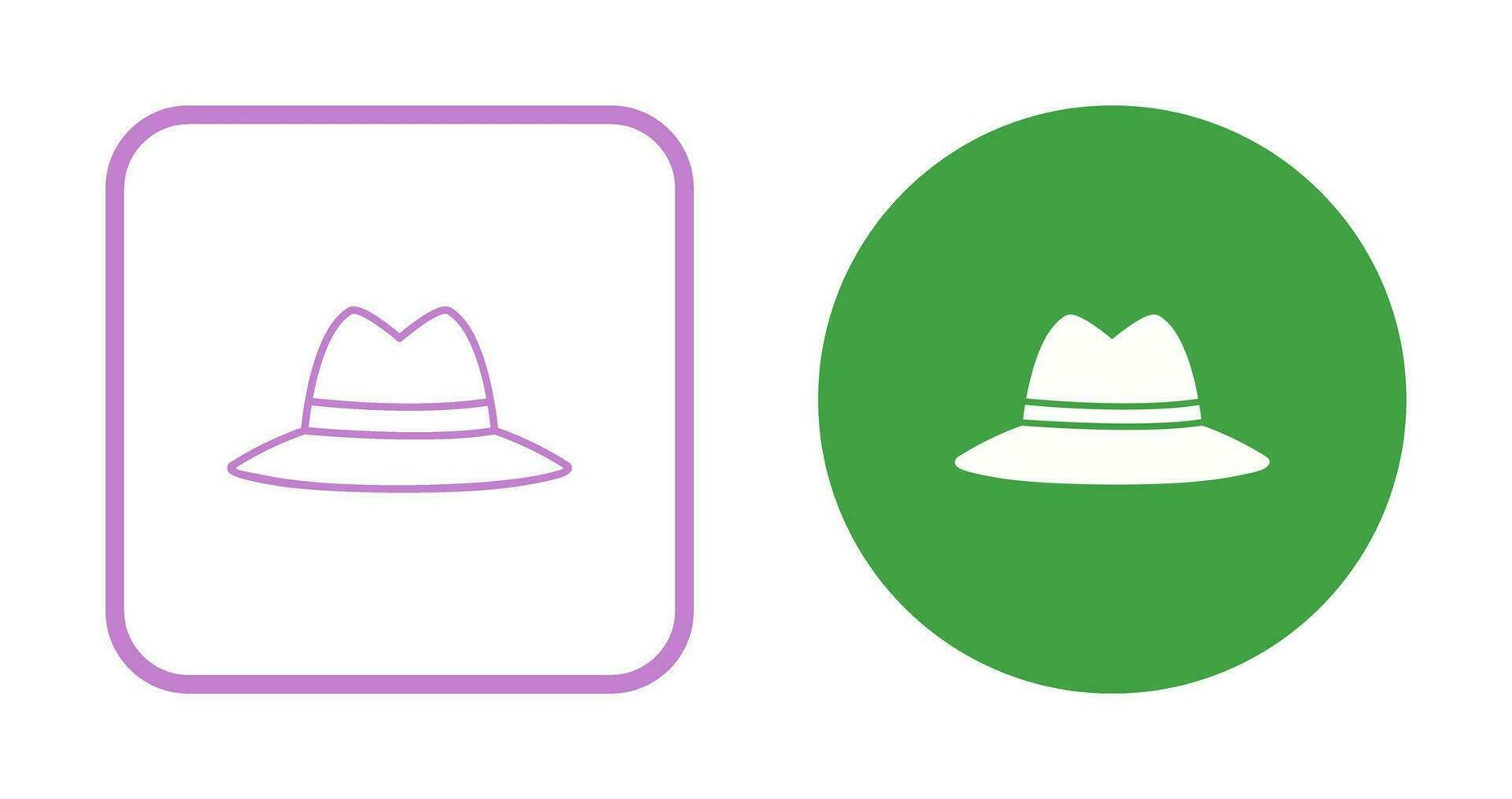 icono de vector de sombrero