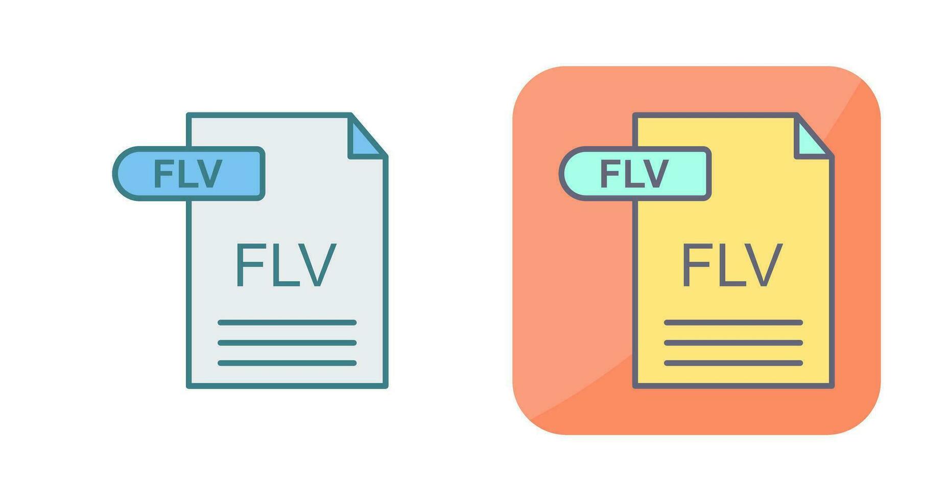 FLV Vector Icon