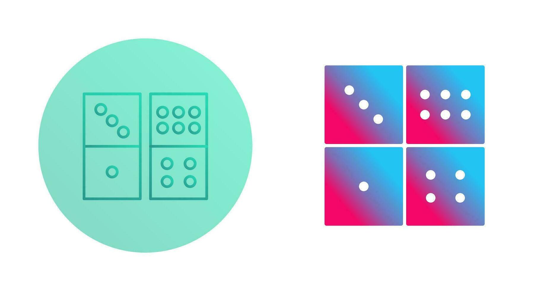 Domino Game Vector Icon