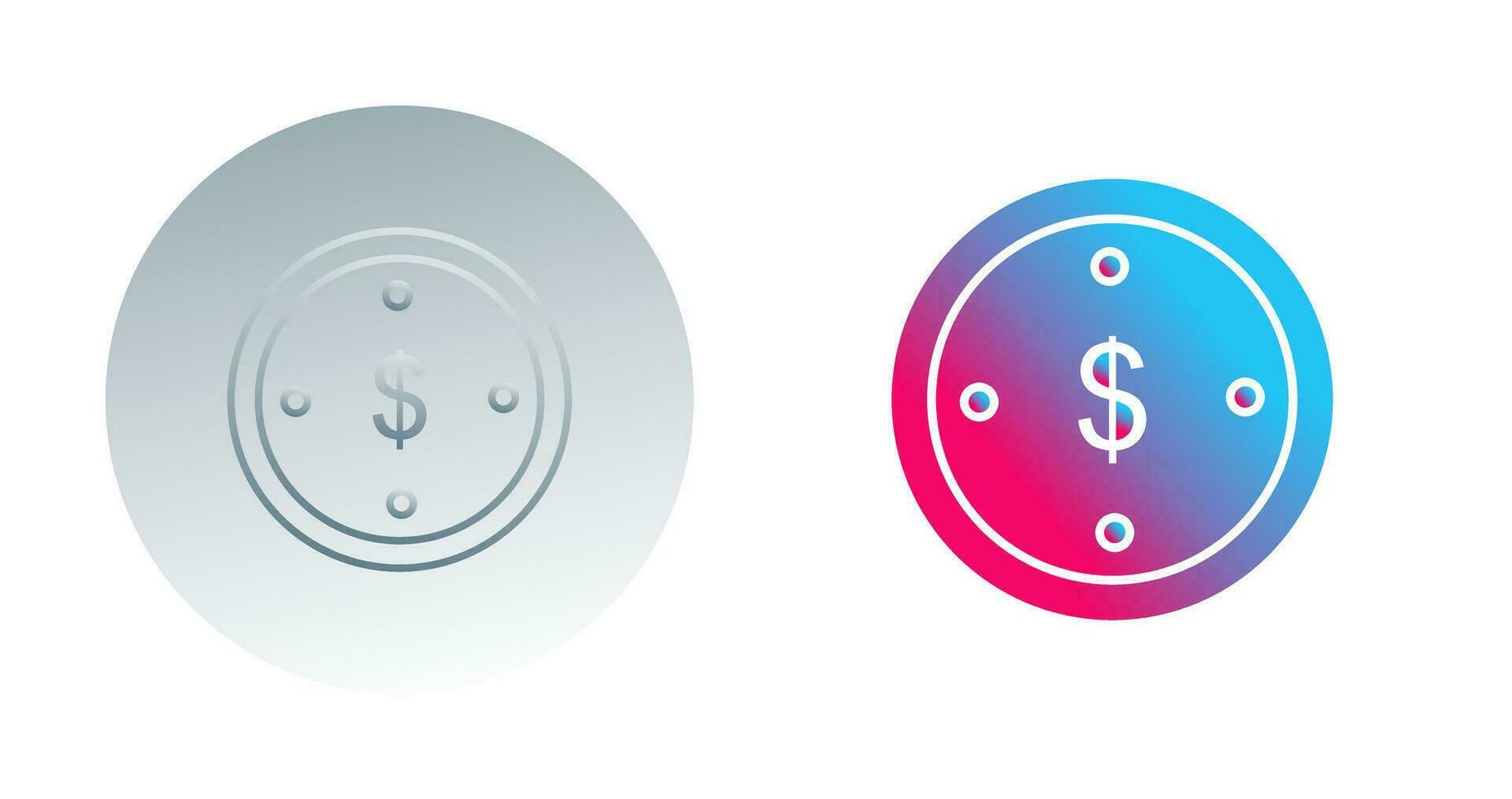 Dollar Coin Vector Icon