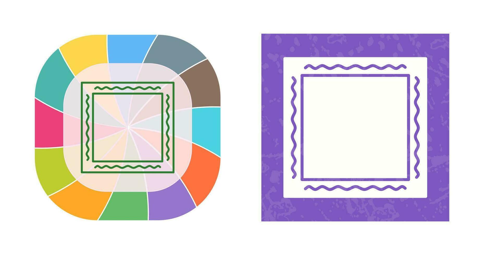 Unique Frame Vector Icon