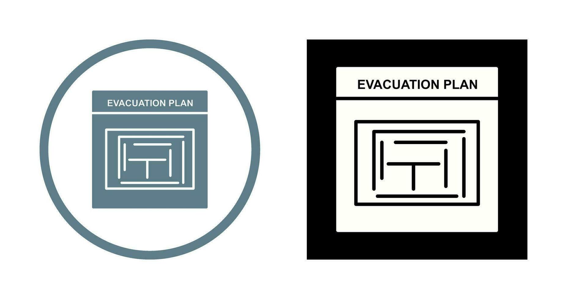 Evacuation Plan Vector Icon