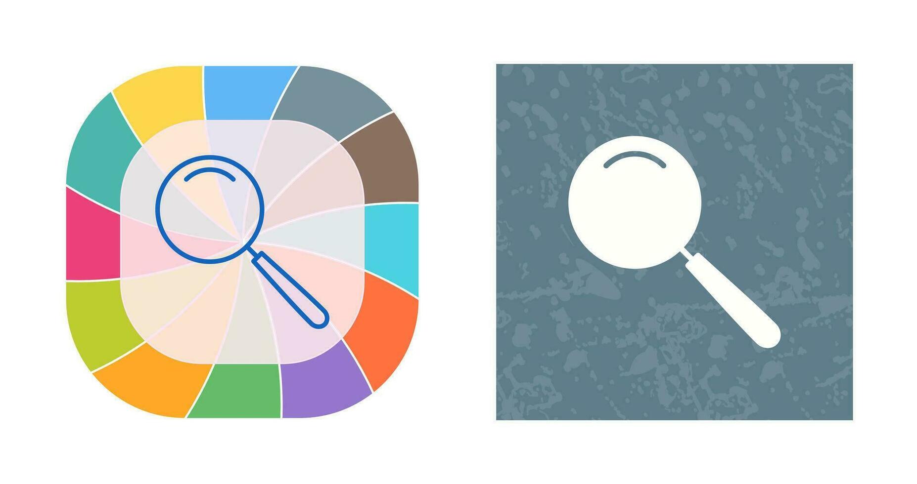 Unique Magnifier Vector Icon