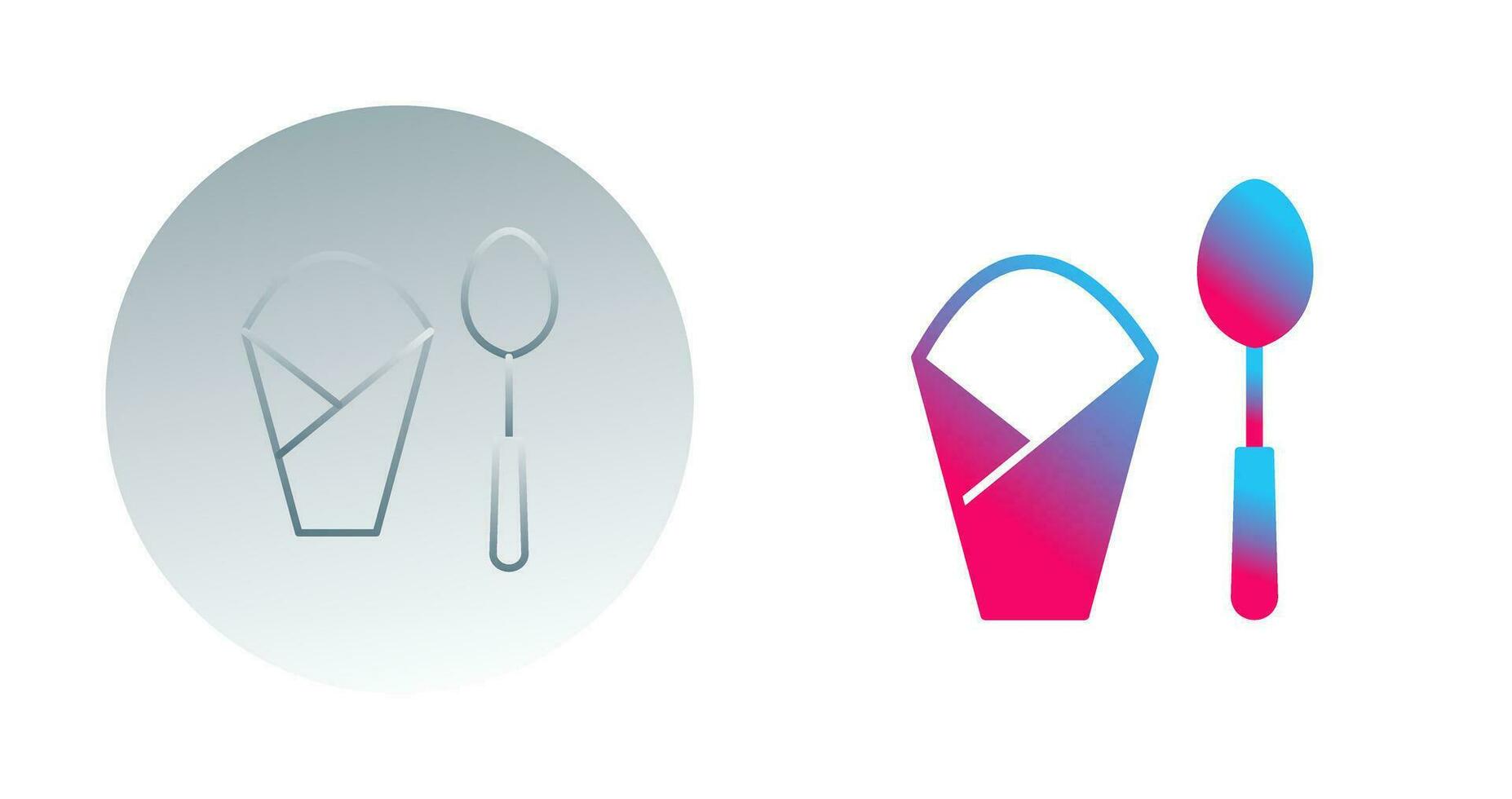 Spoon and Napkin Vector Icon